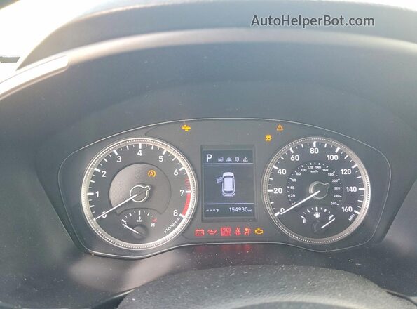 5NMS2CAD2LH183508 2020 HYUNDAI SANTA Silver Widok zestawu wskaźników