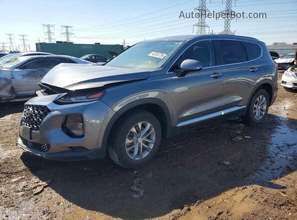 5NMS2CAD4KH136110 2019 HYUNDAI SANTA Серый Передняя левая четверть