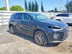 2019 Hyundai Santa Fe Se Черный vin: 5NMS2CAD5KH049316