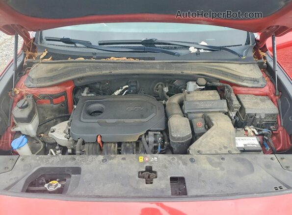 5NMS2CAD5KH110521 2019 HYUNDAI SANTA Red Вид підкапотного простору