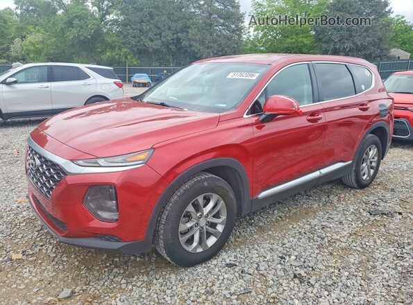 5NMS2CAD5KH110521 2019 HYUNDAI SANTA Red Передня ліва чверть