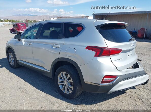 5NMS2CAD7KH091180 2019 HYUNDAI SANTA FE Серебряный Задняя левая четверть