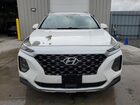 2019 Hyundai Santa Fe Se White vin: 5NMS2CAD9KH100817 Damage: Hood, Peeling, > 12 Inches