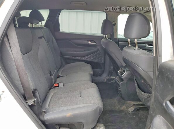 5NMS2CAD9KH100817 2019 HYUNDAI SANTA White უკანა სალონის ხედი