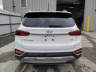 2019 Hyundai Santa Fe Se White vin: 5NMS2CAD9KH100817 Damage: Lift Gate, Heavy Scratch, > 12 Inches