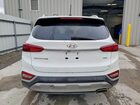 2019 Hyundai Santa Fe Se White vin: 5NMS2CAD9KH100817
