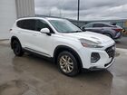 2019 Hyundai Santa Fe Se White vin: 5NMS2CAD9KH100817 Damage: Right Front Door, Dent(S) W/ Paint Dmg, 1 To 2 Inches