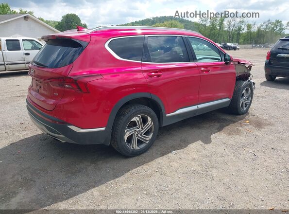 5NMS2DAJ1MH359896 2021 HYUNDAI SANTA FE Красный Задняя правая четверть