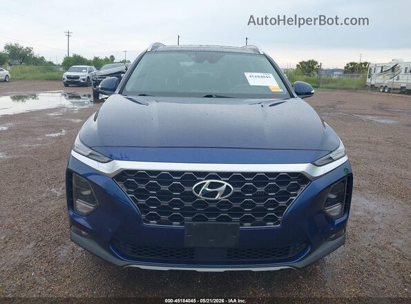 5NMS33AA5LH260908 2020 HYUNDAI SANTA FE Blue ხელსაწყოთა პანელის ხედი