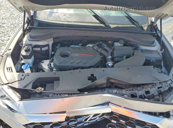5NMS33AA8LH276195 2020 HYUNDAI SANTA Серебряный Вид задней части салона
