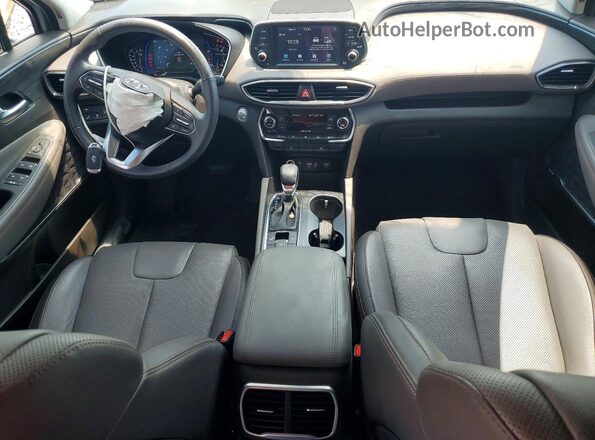 5NMS33AA8LH276195 2020 HYUNDAI SANTA Серебряный Вид панели приборов