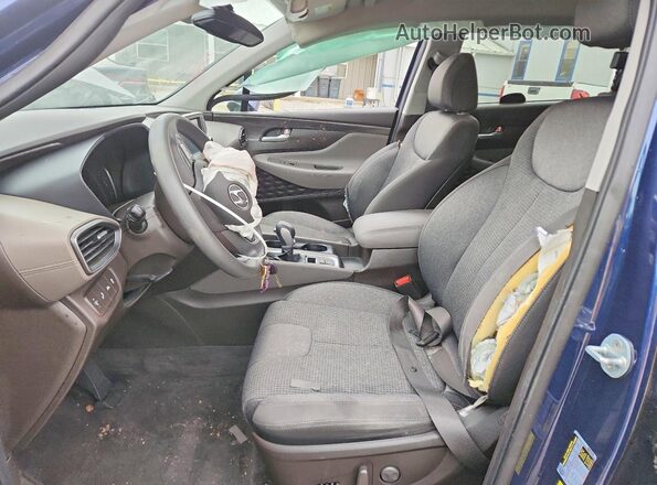 5NMS33AD0LH238423 2020 HYUNDAI SANTA Синий Вид салона спереди