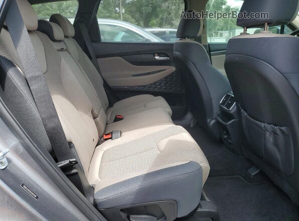 5NMS33AD2KH092184 2019 HYUNDAI SANTA Gray Вид задньої частини салону