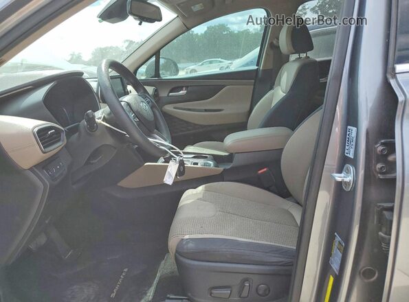 5NMS33AD2KH092184 2019 HYUNDAI SANTA Gray Вид салону спереду