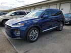 2020 Hyundai Santa Fe Sel Синий vin: 5NMS33AD2LH144818