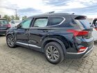 2020 Hyundai Santa Fe Sel Черный vin: 5NMS33AD4LH202704