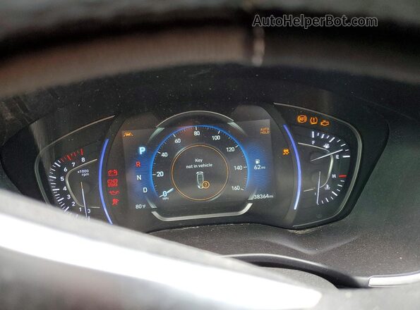 5NMS33AD4LH202704 2020 HYUNDAI SANTA Черный Вид щитка приборов
