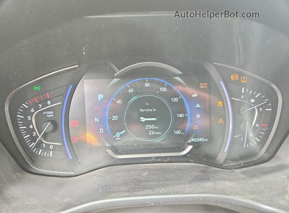 5NMS33AD5LH215333 2020 HYUNDAI SANTA Белый Вид щитка приборов