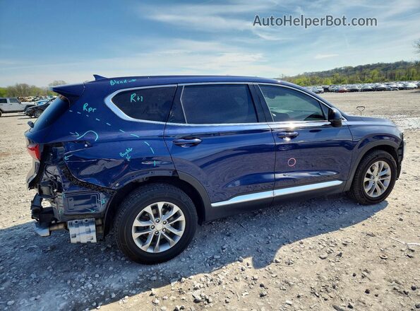 5NMS33AD6KH088199 2019 HYUNDAI SANTA Blue Задня права чверть