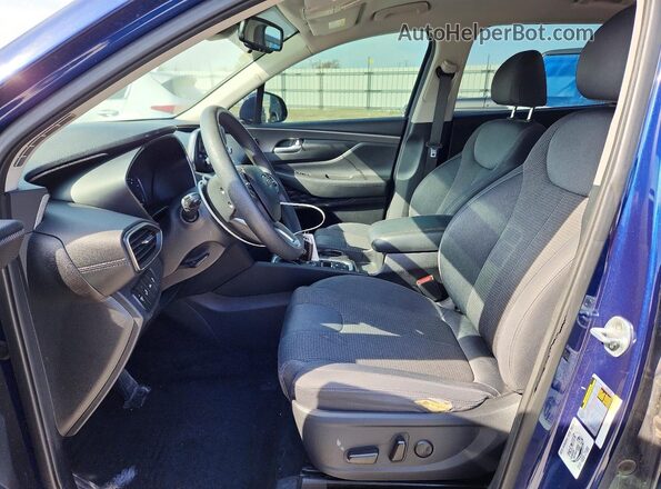5NMS33AD6KH088199 2019 HYUNDAI SANTA Blue Вид салону спереду