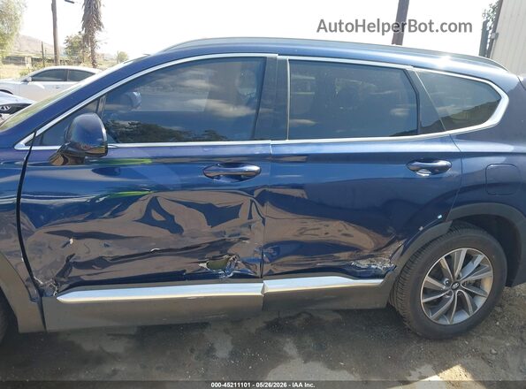 5NMS33AD6LH227474 2020 HYUNDAI SANTA FE Blue Widok z przodu