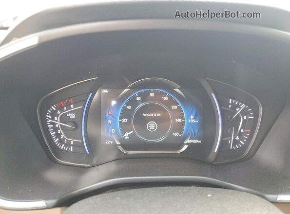 5NMS33AD8KH131327 2019 HYUNDAI SANTA Черный Вид щитка приборов