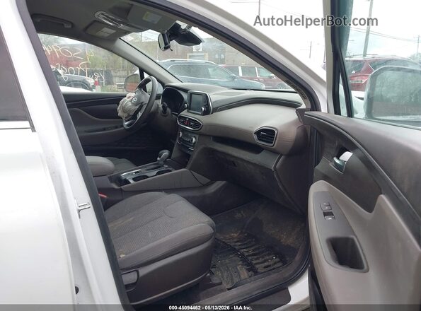 5NMS33AD8LH179153 2020 HYUNDAI SANTA FE Белый Вид салона спереди