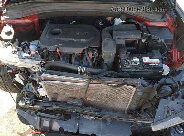 5NMS33AD8LH218243 2020 HYUNDAI SANTA Red Widok komory silnika