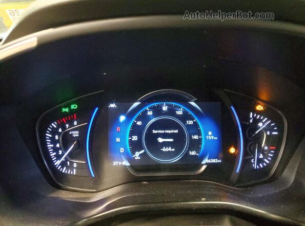 5NMS33AD8LH276773 2020 HYUNDAI SANTA Black Vista del cuadro de instrumentos