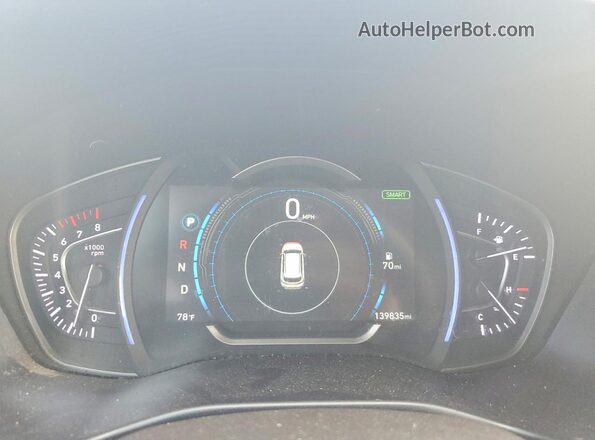 5NMS33AD9KH071557 2019 HYUNDAI SANTA Черный Вид щитка приборов
