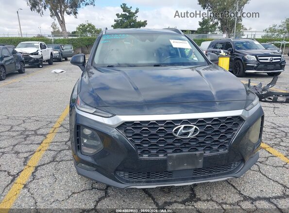 5NMS33AD9LH185303 2020 HYUNDAI SANTA FE Черный Вид задней части салона
