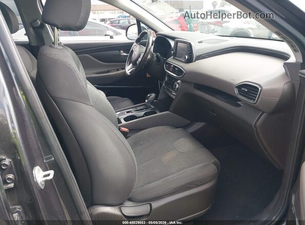 5NMS33AD9LH185303 2020 HYUNDAI SANTA FE Черный Вид салона спереди