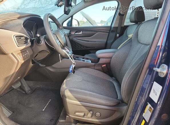 5NMS33AD9LH299401 2020 HYUNDAI SANTA Синий Вид салона спереди