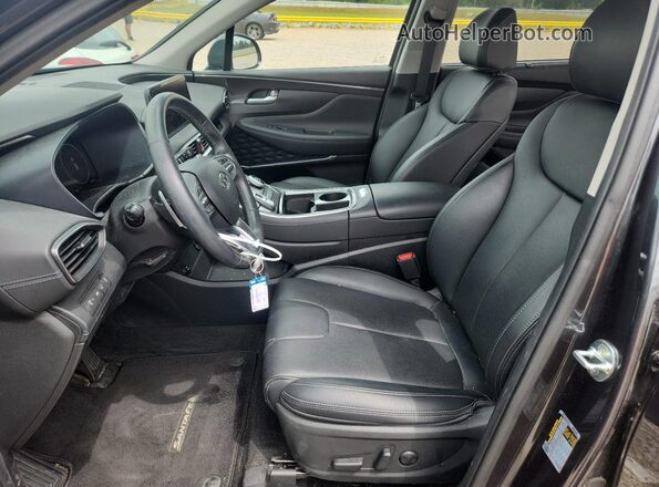 5NMS34AJ4PH549323 2023 HYUNDAI SANTA Black Widok wnętrza z przodu