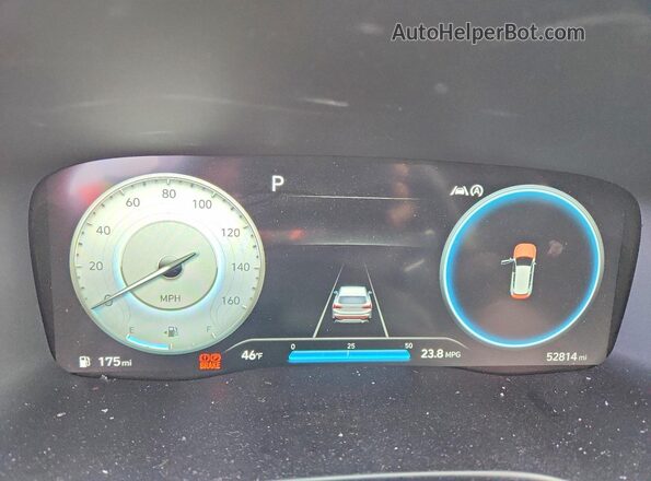 5NMS34AJ5PH623459 2023 HYUNDAI SANTA Черный Вид щитка приборов