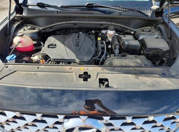 5NMS34AJ9NH433113 2022 HYUNDAI SANTA Black Vista del compartimento del motor