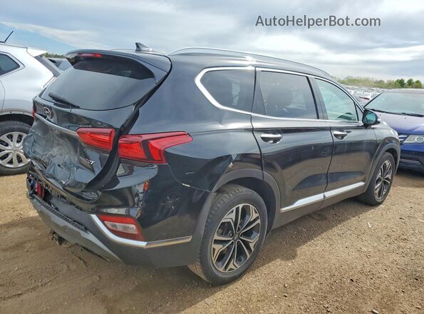5NMS3CAA0LH305740 2020 HYUNDAI SANTA Черный Задняя правая четверть