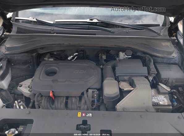 5NMS3CAD1KH119360 2019 HYUNDAI SANTA FE Black Հետևի տեսք