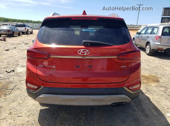 5NMS3CAD2KH029151 2019 HYUNDAI SANTA Orange Widok z tyłu