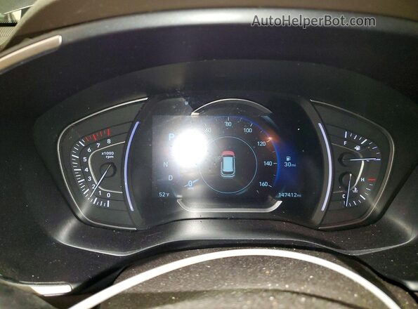 5NMS3CAD2LH216682 2020 HYUNDAI SANTA Gray Widok zestawu wskaźników