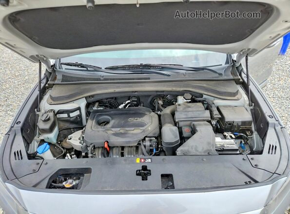 5NMS3CAD2LH275540 2020 HYUNDAI SANTA Silver ძრავის განყოფილების ხედი