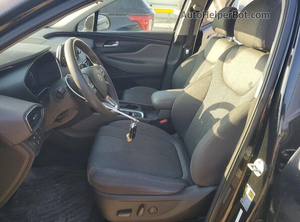 5NMS3CAD3LH225164 2020 HYUNDAI SANTA Black Widok wnętrza z przodu