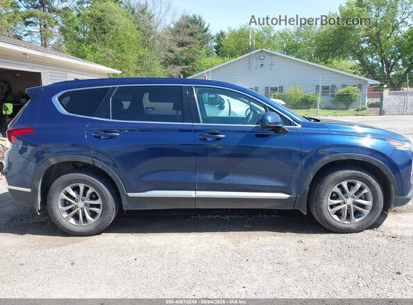 5NMS3CAD3LH232700 2020 HYUNDAI SANTA FE Dark Blue Rear interior view