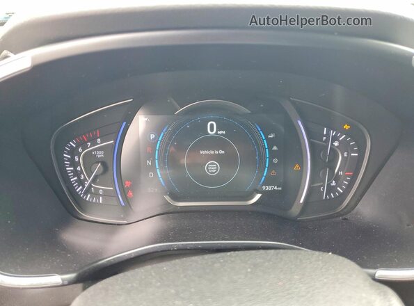 5NMS3CAD7KH004522 2019 HYUNDAI SANTA Черный Вид щитка приборов
