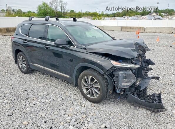 5NMS3CAD7KH004522 2019 HYUNDAI SANTA Черный Передняя правая четверть