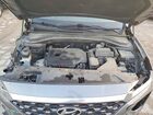 2020 Hyundai Santa Fe Sel Серый vin: 5NMS3CAD7LH167303
