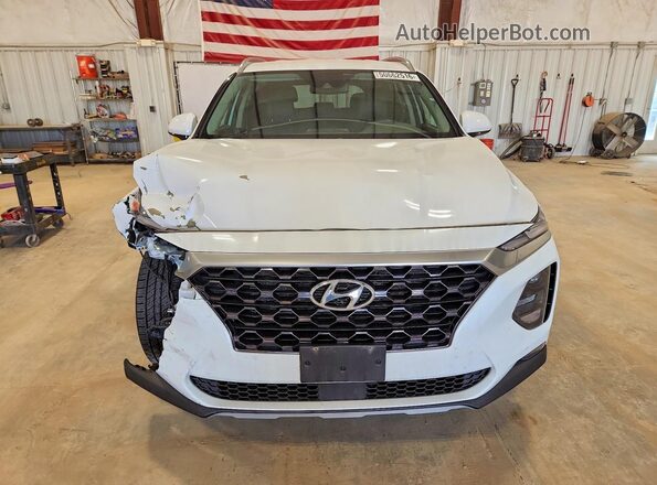 5NMS3CAD8KH070738 2019 HYUNDAI SANTA Белый Вид спереди