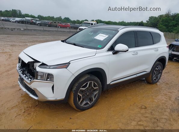 5NMS3DA18PH001499 2023 HYUNDAI SANTA FE HYBRID White Przód lewy