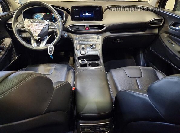 5NMS3DAJ2NH406271 2022 HYUNDAI SANTA Gray Dashboard view
