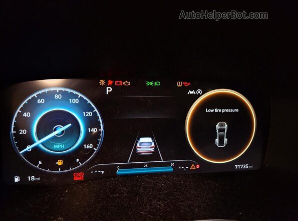 5NMS3DAJ2NH406271 2022 HYUNDAI SANTA Gray Instrument cluster view